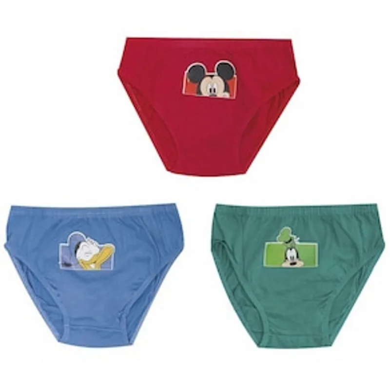 Conjunto Cuecas Infantil Mickey 173 Evanilda - 3 peças