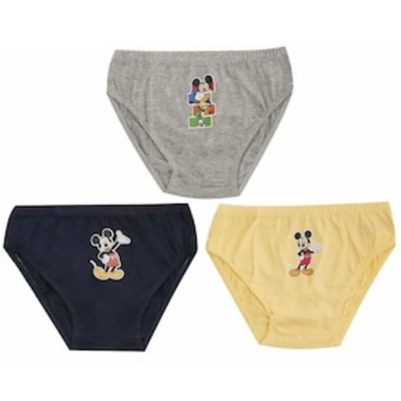 Conjunto Cuecas Infantil Mickey 174 Evanilda - 3 peças