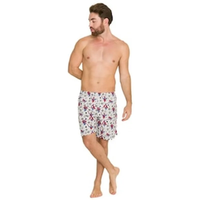 Cueca Samba Canção Marvel Spider-Man Evanilda - Branca Branco 1