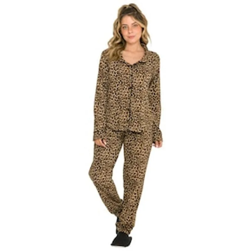 Pijama Feminino Evanilda Safari Daisy Days - Amarelo e Preto