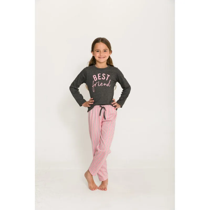 Pijama Evanilda Infantill Menina 24.01.0073 Cinza 4