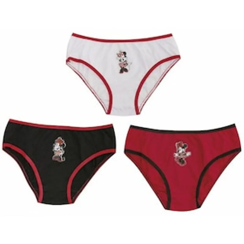 Conjunto Calcinhas Infantil Minnie 171 Evanilda - 3 peças