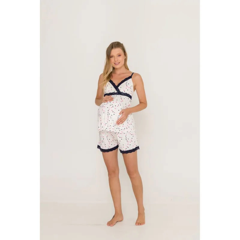 Pijama Daisydays Viscolycra Gestante 51.01.0116 Branco P