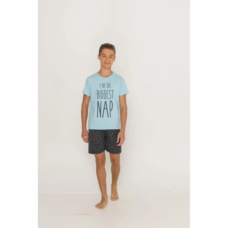 Pijama Borth Juvenil Masculino 53.01.0020 Azul 12