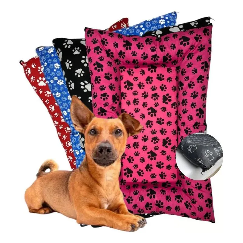 3x Cama Colchão Caminha Para Cachorro Gato Impermeável 62x50
