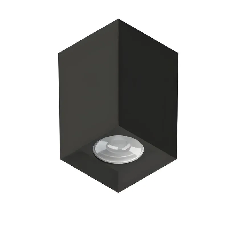 Spot de Sobrepor Para Dicróica Quadrada Recuada GU10 Tower Preto SE3852526 Save Energy