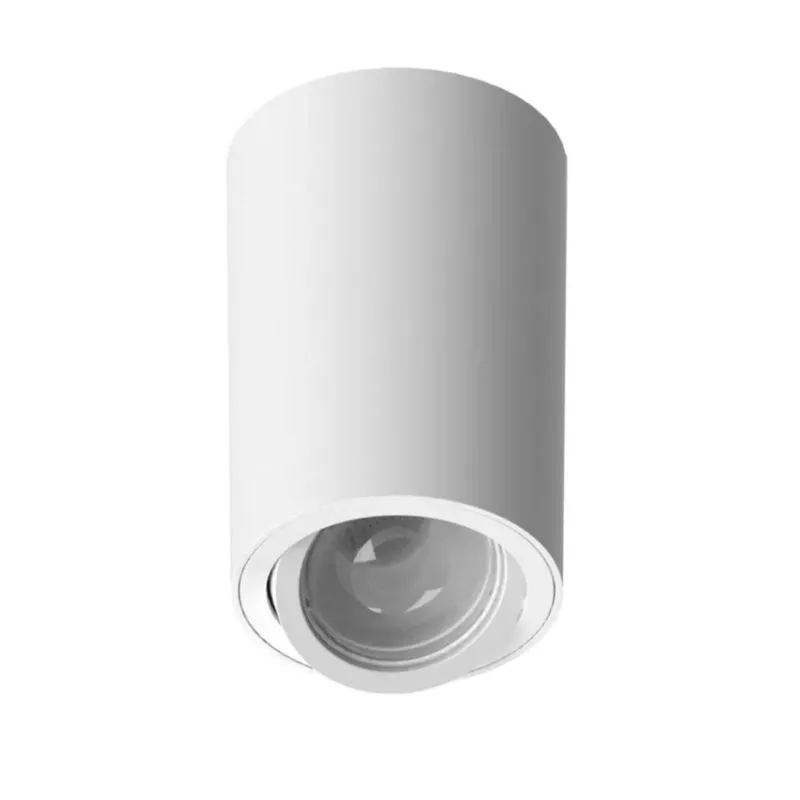 Spot de Sobrepor Para Dicróica Redondo Plana Gu10 Tower Branco Se-385.2534 Ip20 Saveenergy
