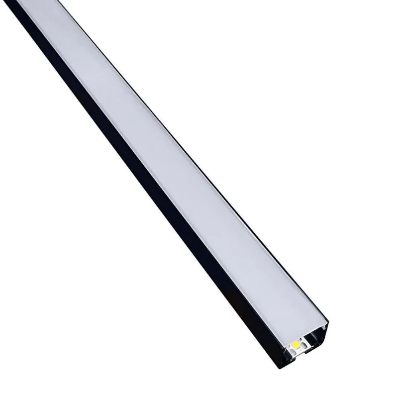 Perfil De Led De Sobrepor Save Energy Lls Flex Ii 3 Metros Com Led 5700k Luz Branca Preto {observacao_cor}