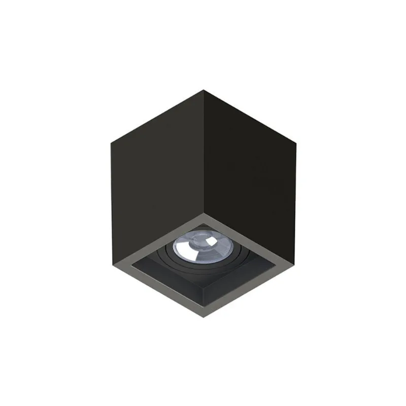 Spot De Sobrepor Boxit Recuado Quadrado Save Energy Par 20 E27 Bivolt Preto Se-385.2561