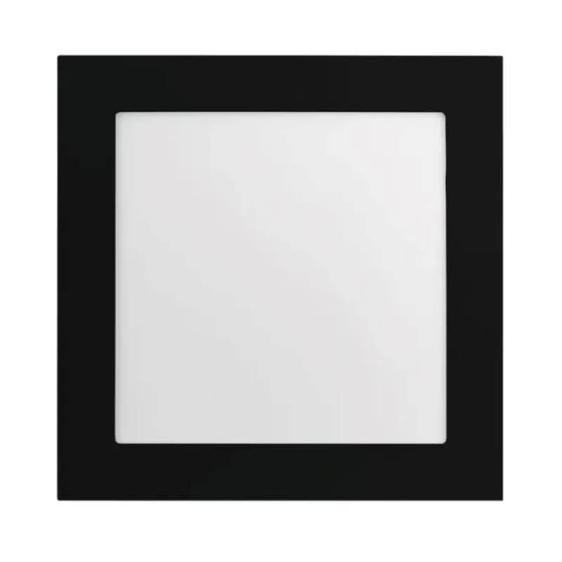 Luminária Save SE-240-3012 embutir 17x17 12w 1000lm 5700k Jet Black