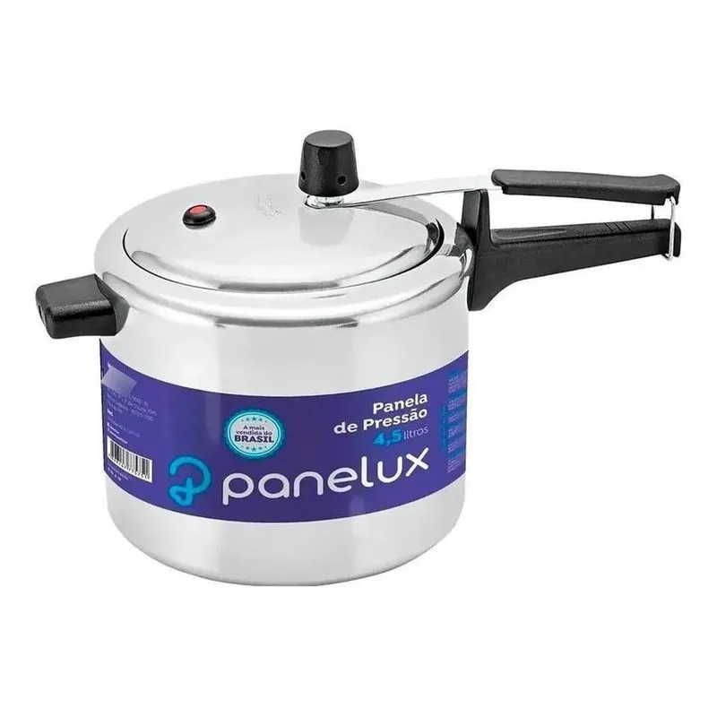 Panela De Pressão 4,5 Litros Panelux Classic Polida Alumínio