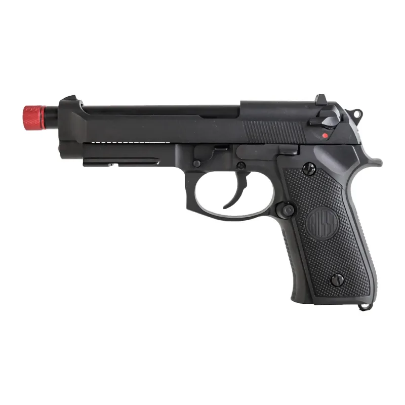 Pistola Airsoft M92 GBB Blowback Fullmetal Full Auto Hibrida 6mm - Rossi