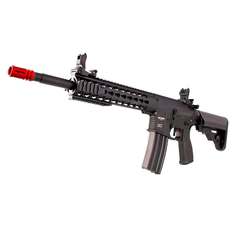 Rifle Airsoft Aeg Rossi Neptune Ar15 Short 10p Keymod 6mm + Bateria + Carregador