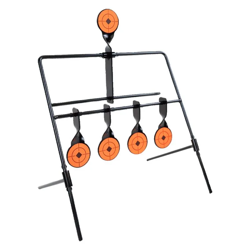 Alvo Metálico Rossi Pendulo Reset Prático Airgun Mecânico Com 5 Pêndulos 380
