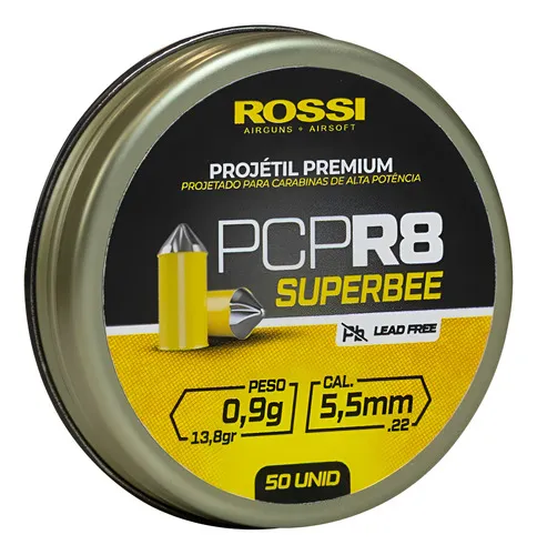 Chumbinho Projetil Premium PCP R8 5,5mm 50un - Rossi