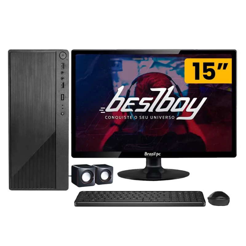 Computador Completo Intel Core I5 16gb Hd 1tb c/ Monitor 15 + Windows 10