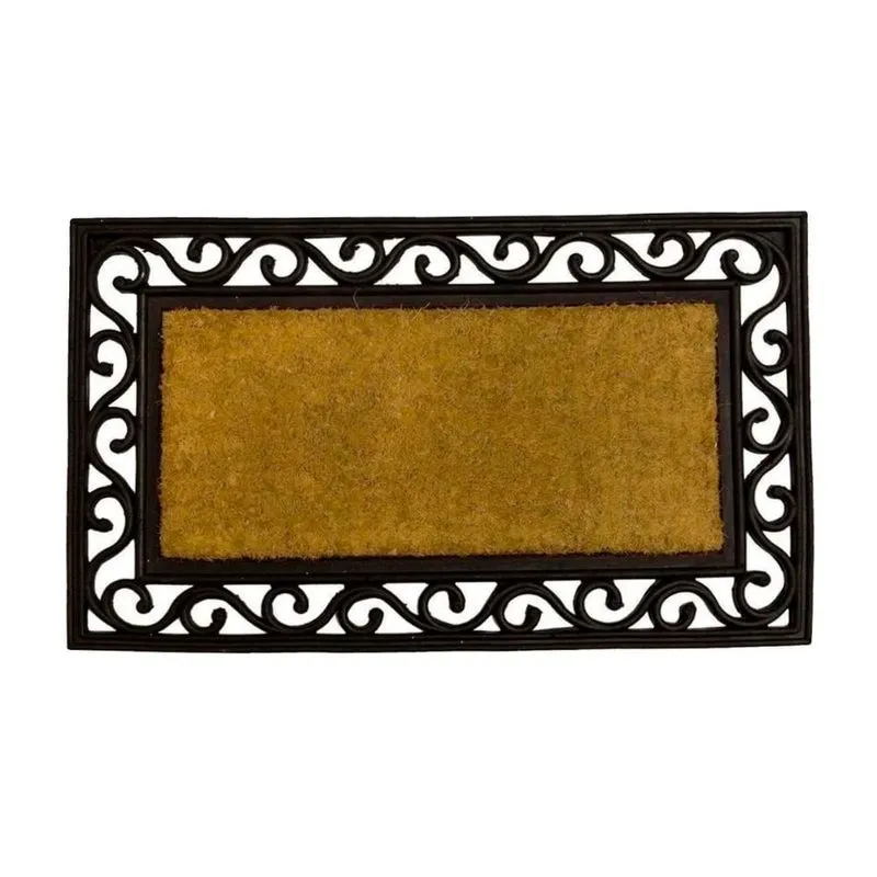 Tapete Capacho Imperial 45X120 Antiderrapante - Kacyumara AMARELO/PRETO