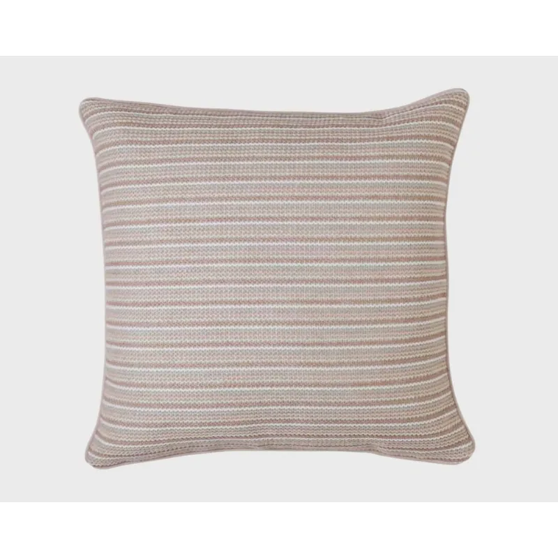 Almofada Crochê Menzi 50x50 Rose Listras Kacyumara