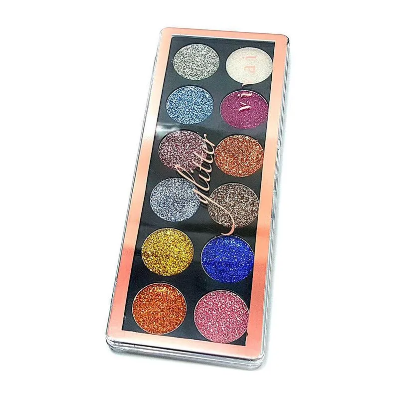 Paleta De Sombra Glitter 12 Cores Vivai 2172