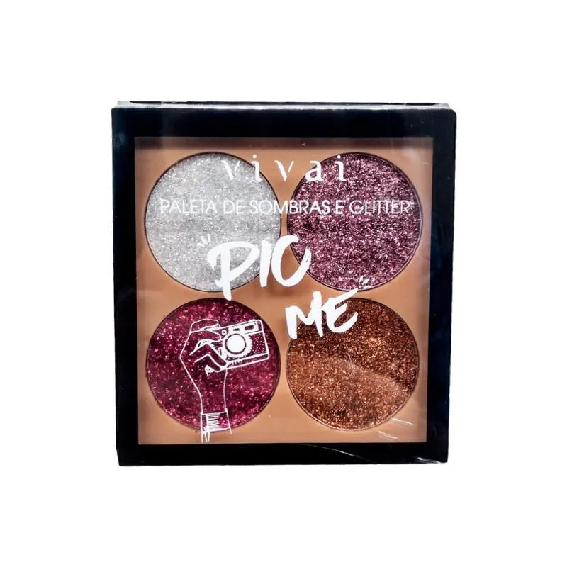Paleta De Sombras Glitter Pic Me Vivai 4027.4.1
