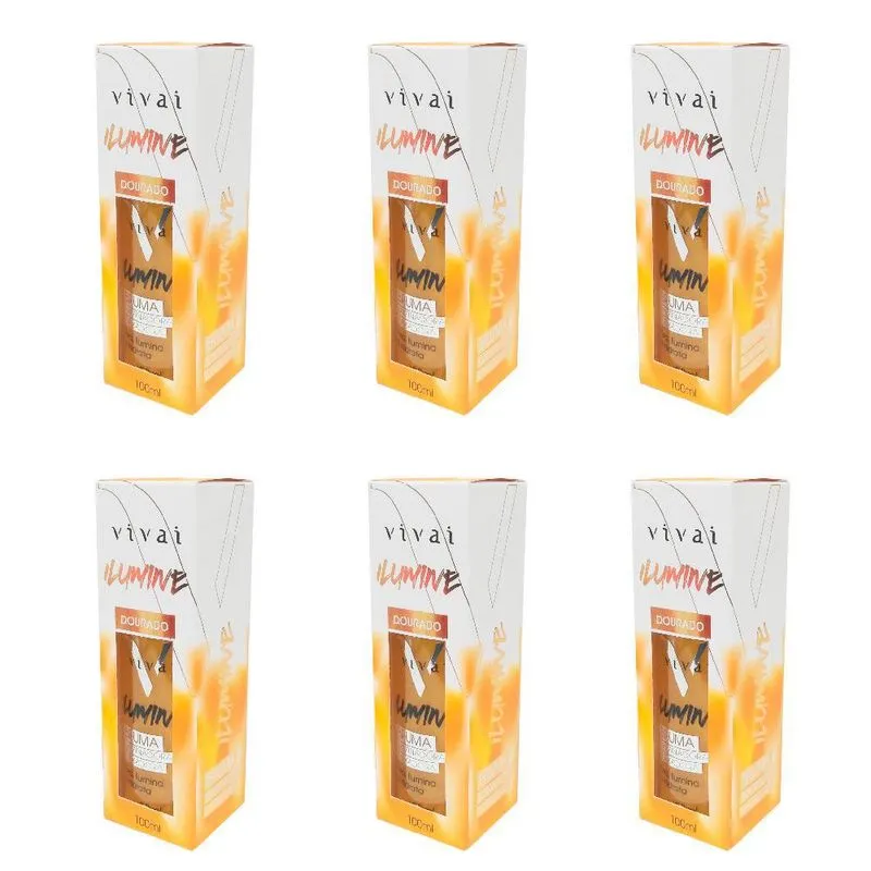 Kit 6un. Bruma Iluminadora Dourado Vivai 5024.5.3