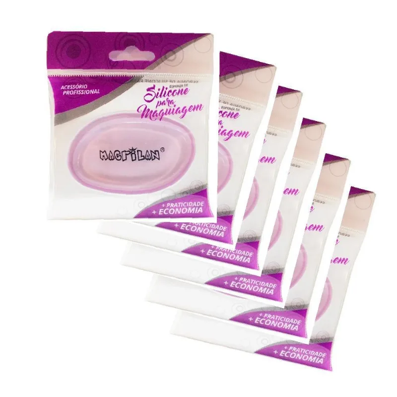 Kit 6un Esponja De Silicone Para Maquiagem Macrilan Ej400