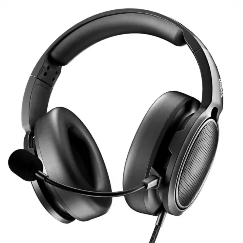 Fone de Ouvido Headset Gamer Izuma Para Notebook Dell Acer Conexão P2/P3 Com Microfone Profissional Removível Cor Preto