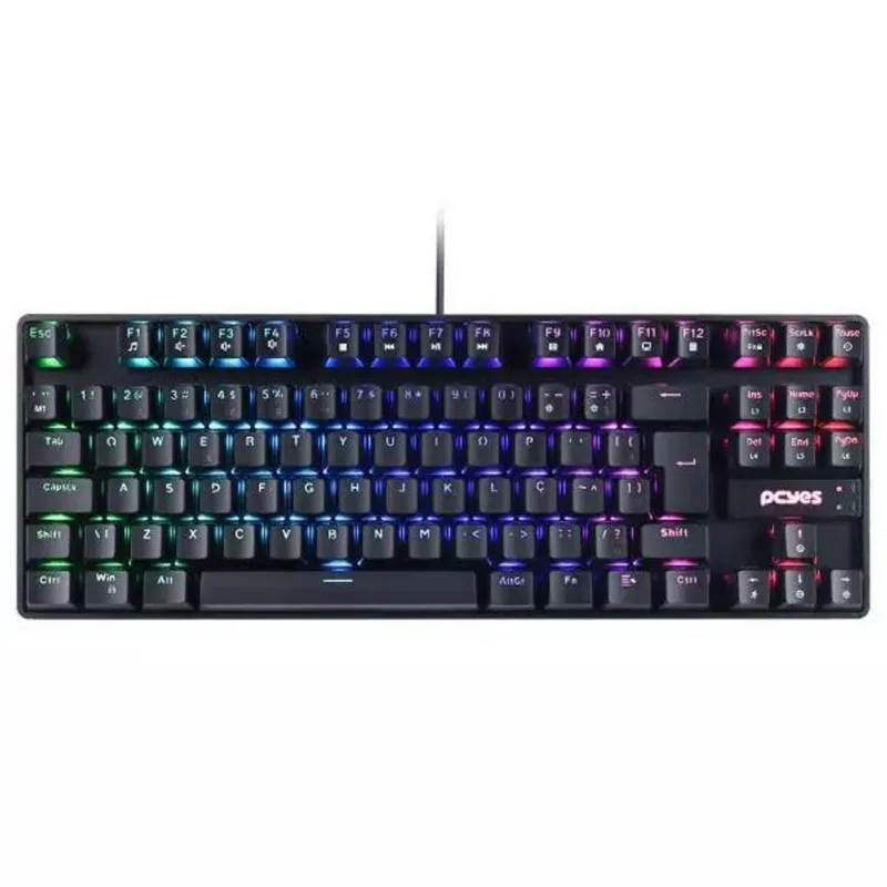 Teclado Gamer Mecanico Tkl Neron - Switch Outemu Blue Hotswap - Led Rgb - Pcyes
