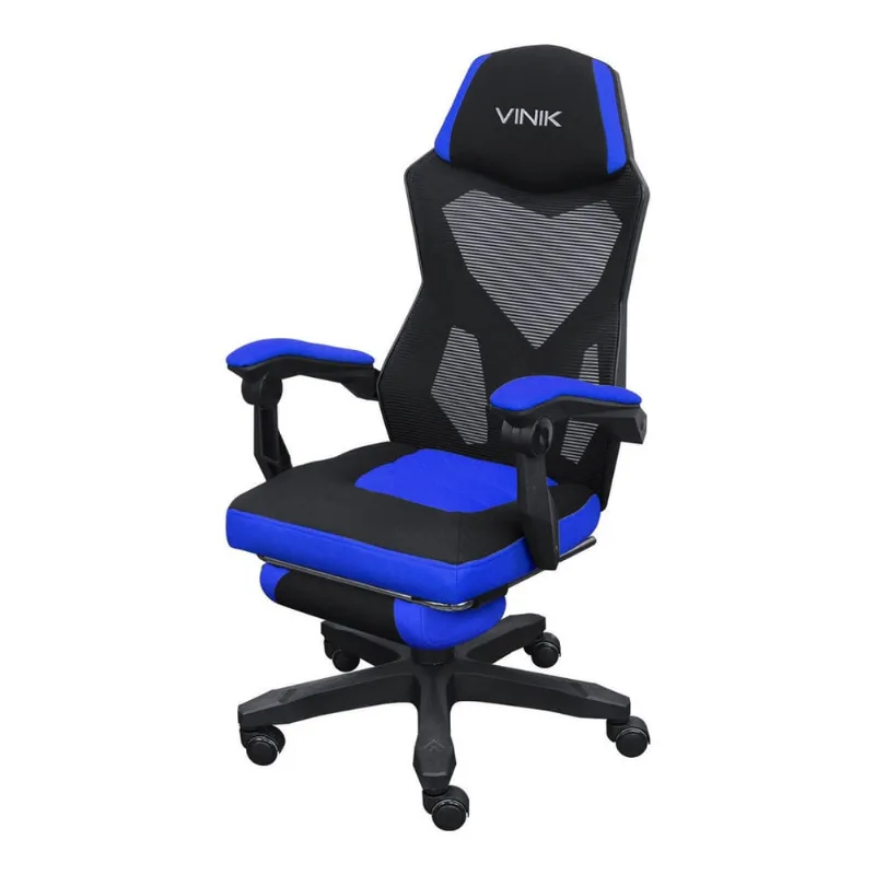 Cadeira Gamer Rocket Preta Com Azul - Cgr10paz
