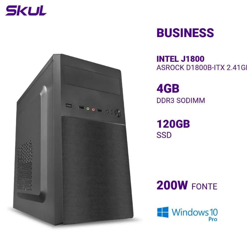 Computador Intel 2.41ghz 4gb Ssd120gb 1serial + 1paral 200w