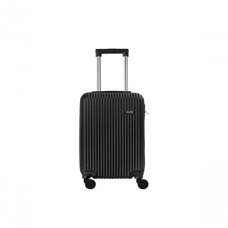 Mala de Viagem Pequena de Bordo em ABS com Rodas 360º e Cadeado Embutido QMP-10 Preto