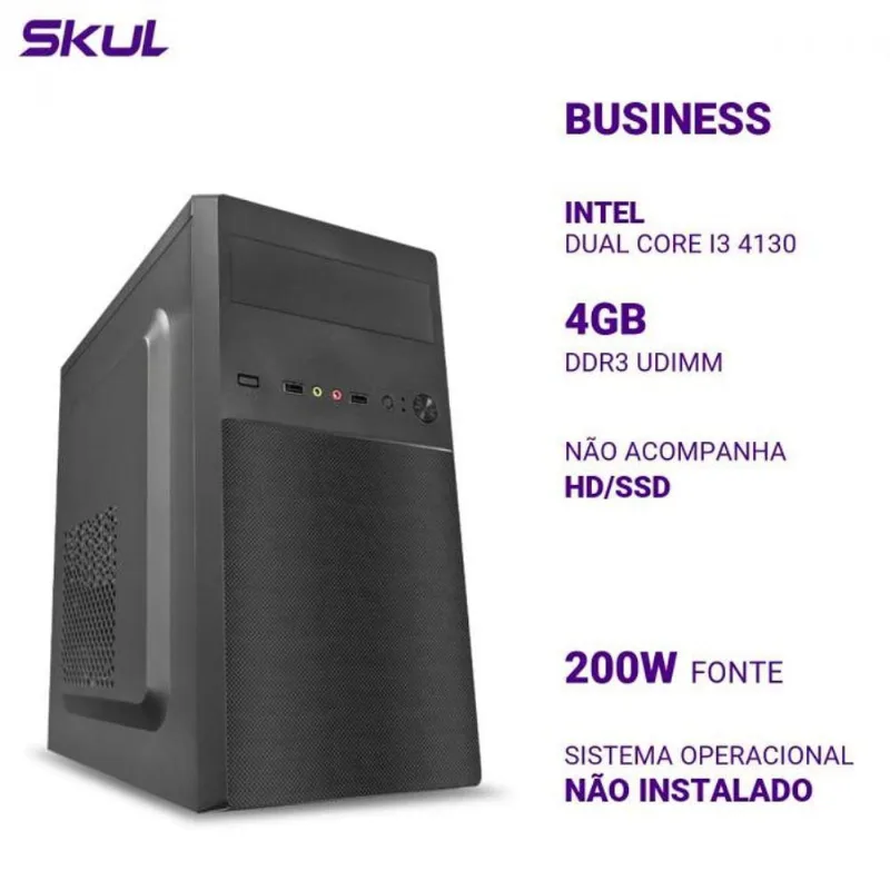 Computador Business B300 Dual Core I3 4130 Mem 4Gb Ddr3 Sem