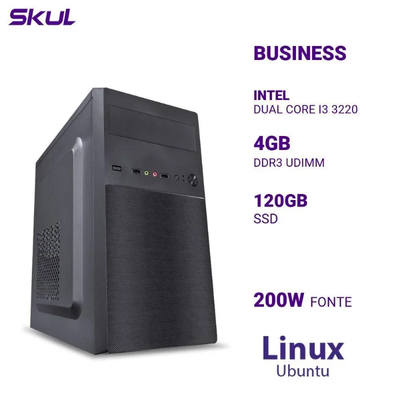 Computador Business B300 Dual Core I3 3220 Mem 4Gb Ddr3 Ssd 120Gb Fonte 200W Linux