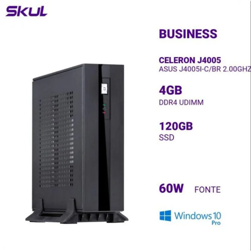 Mini Computador Business B100 Celeron J4005 Asus J4005I-C/Br