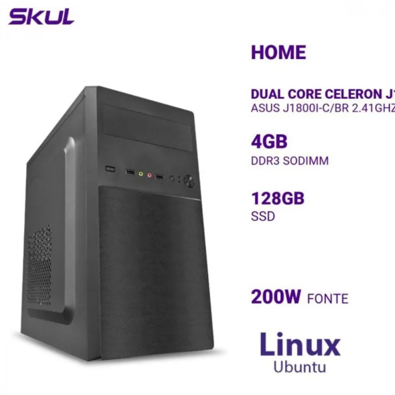 Computador Dual Core 2.41ghz Asus 2.41ghz 200w Linux Ub