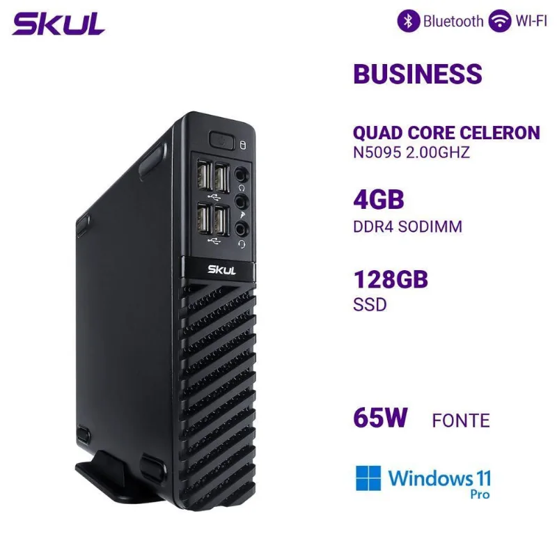 Mini Computador Quad Core Celeron 2.00ghz 4gb 128gb W11 Pro