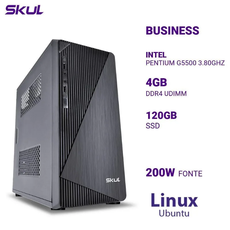 Computador Pentium G5500 3.80ghz Mem 4gb Ssd 120gb 200w