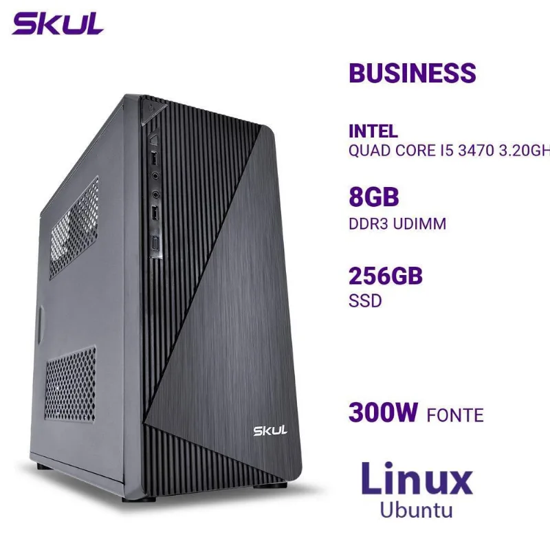 Computador Quad Core I5 3470 3.20ghz 8gb Ssd256gb 300w