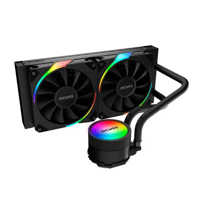 Water Cooler Para Gabinete Gamer Sangue Frio 3 Black Tdp 250W 240Mm Com Led ARgb Para Intel e amd