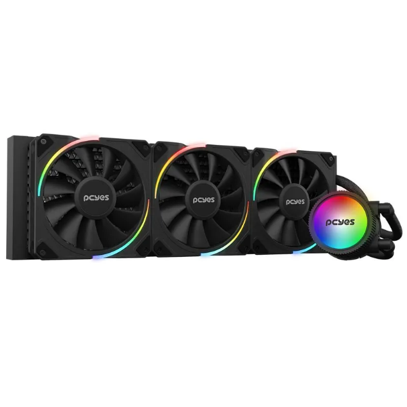 Water Cooler Sangue Frio 3 Argb Black Vulcan 360Mm Tdp 350W