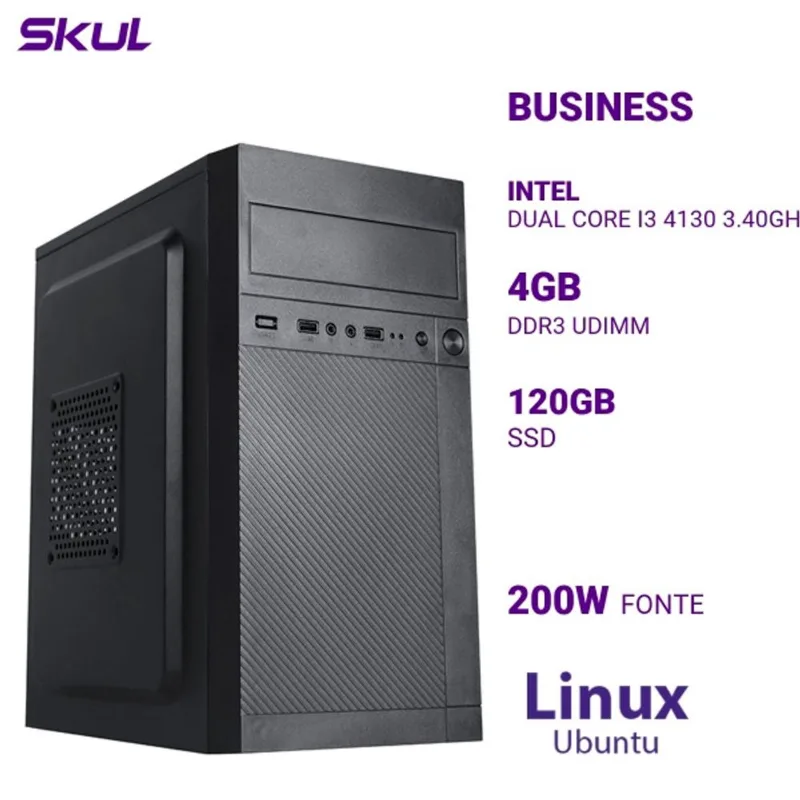 Computador SKUL B300 i3 4GB 120GB SSD Ubuntu