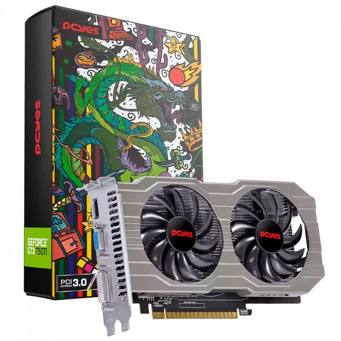 Placa de Vídeo PCYES GeForce GTX 750 TI, 2GB GDDR5, 128 Bits - PA750TIR5DFFS - Primex - Distribuição de Produtos de Tecnologia para Empresas