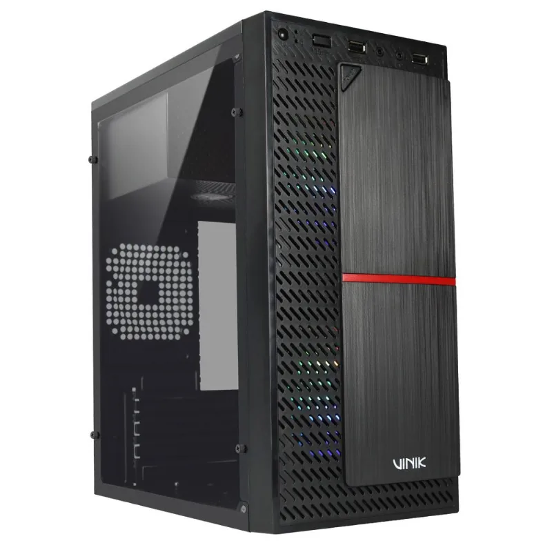 Gabinete Gamer Lateral Acrílico 2 Fans Vinik