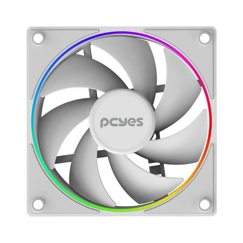 Cooler Fan para Gabinete Vision White Ghost Refrigeração Design Branco Pcyes 120MM