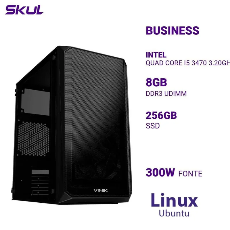 Computador B500 Quad Core I5 3470 3.20Ghz Memória 8Gb Ddr3