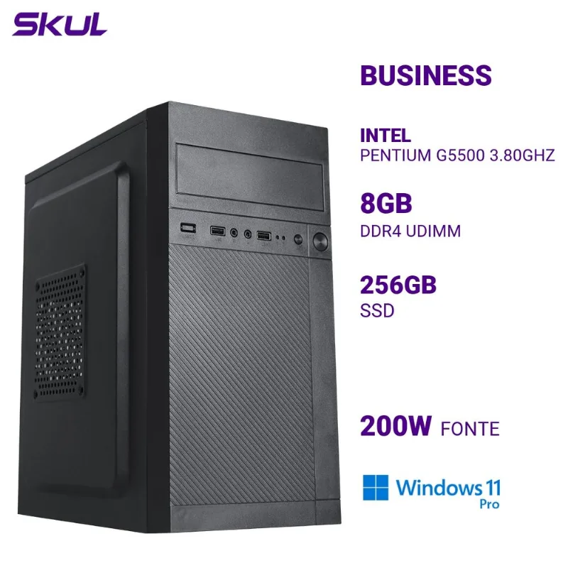 Computador SKUL B200 Pentium 8GB 256GB SSD W11 Pro