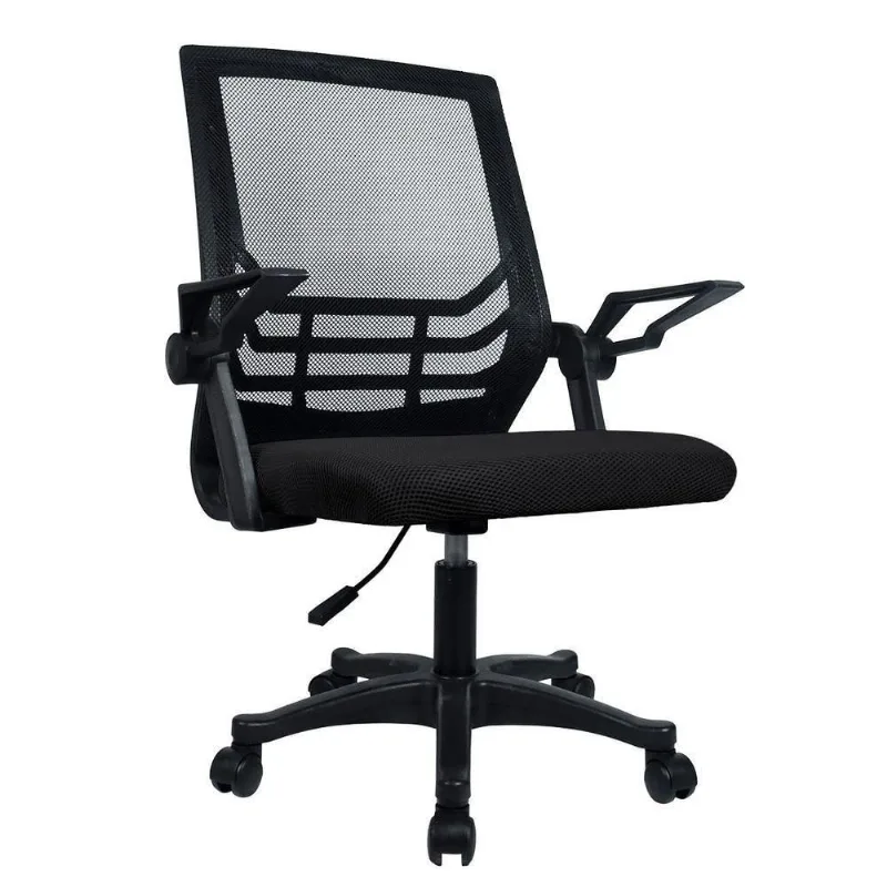 Cadeira Office Lc1 Executiva Tela Mesh Base com Rodízios Giratória com Ajuste de Altura Preta Vinik