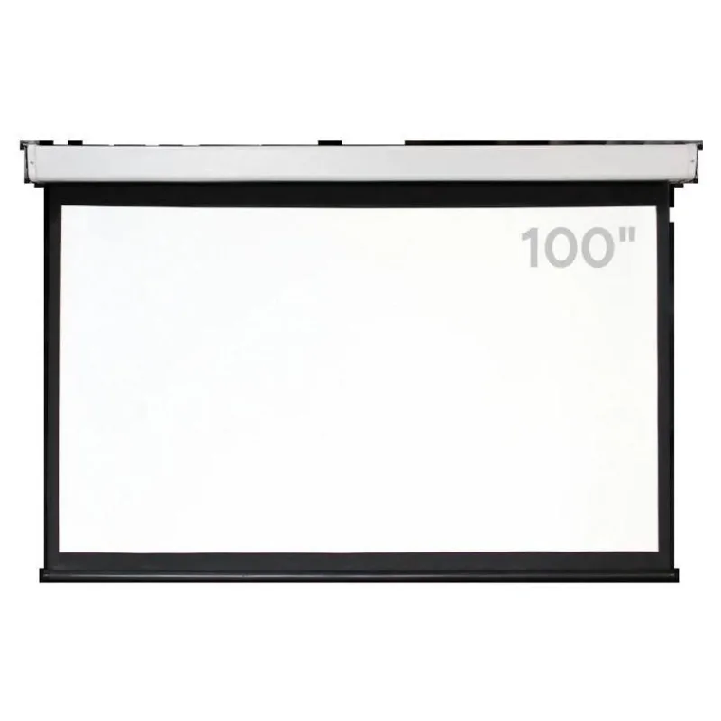 Tela de Projeção Elétrica Pcyes PTJE-100 Polegadas Bivolt Branco