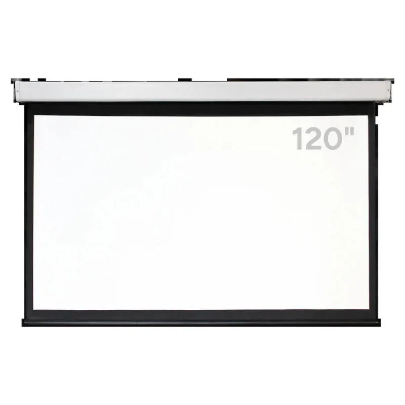 Tela de Projeção Elétrica Pcyes PTJE-120 Polegadas Bivolt Branco