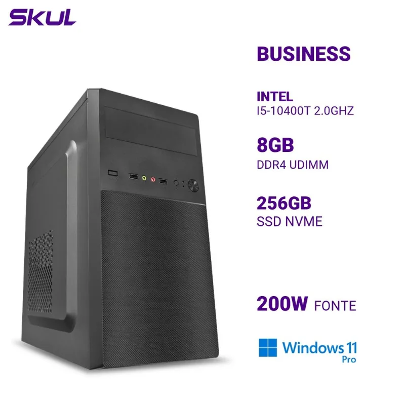 Computador SKUL B500 i5-10400T 8GB 256GB SSD Win 11 Pro